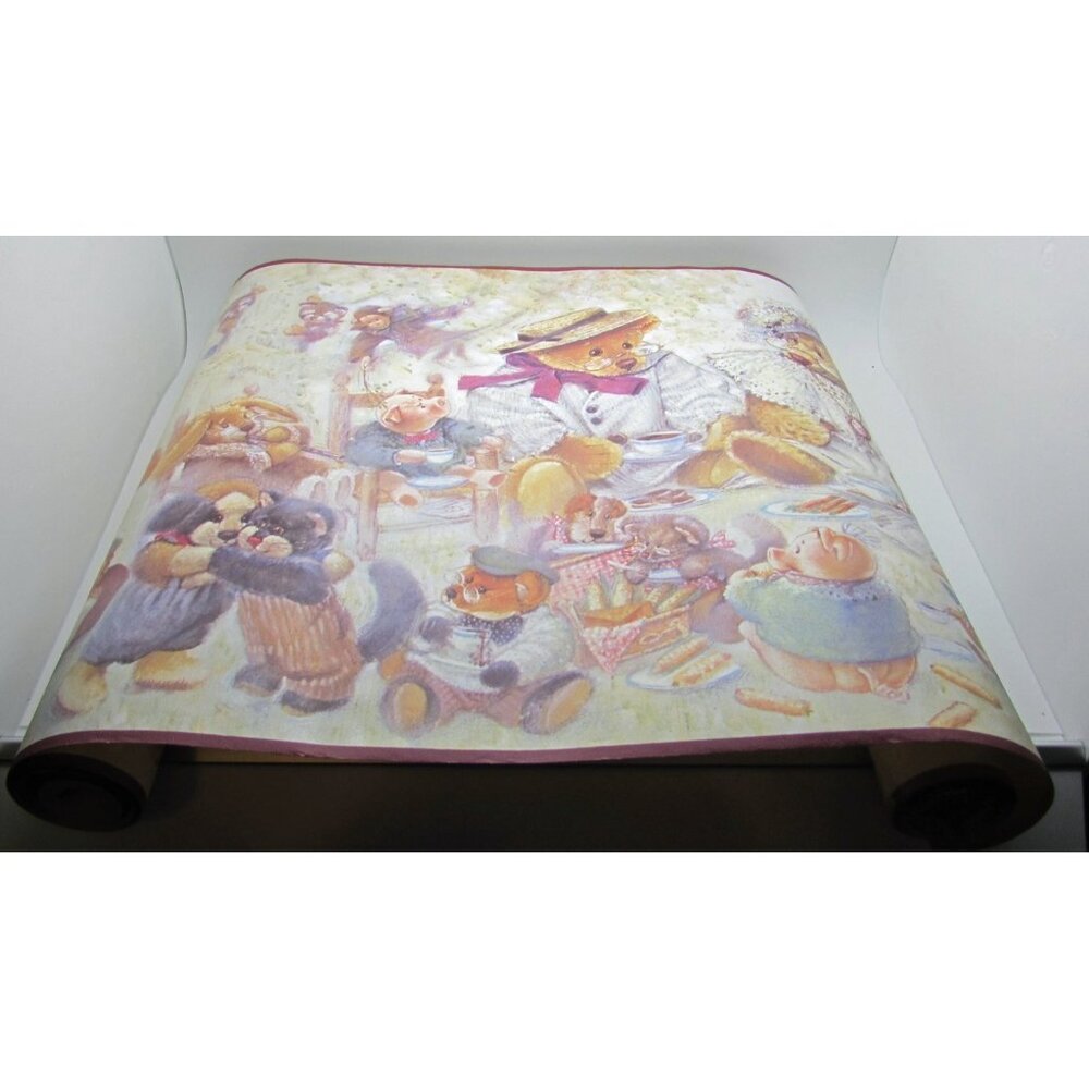Teddy Bear  Wallpaper Border  Pig Rabbit Monkey Dog Duck International 3 Rolls